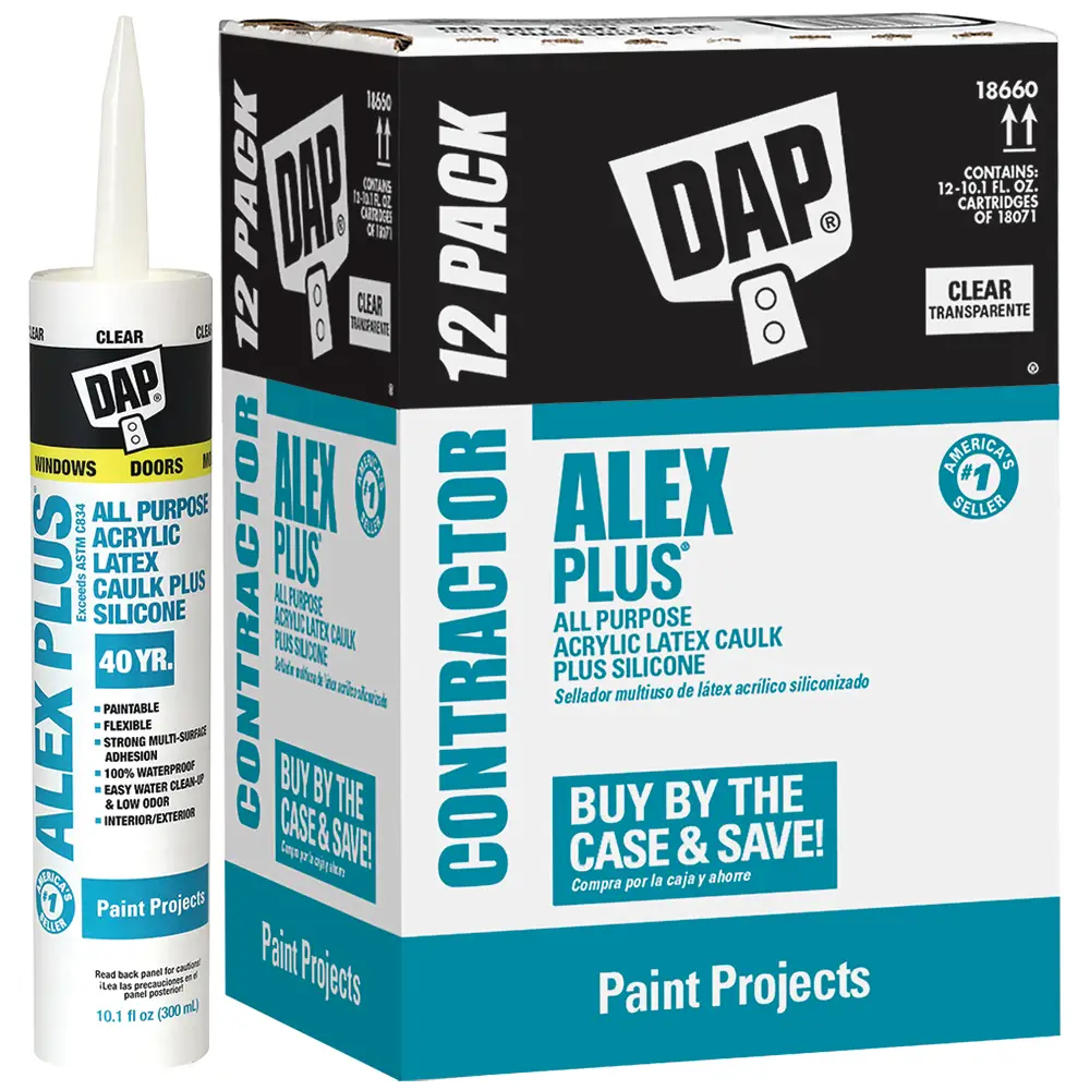 Pack Of Oz Dap Alex Plus Clear All Purpose Acrylic Latex