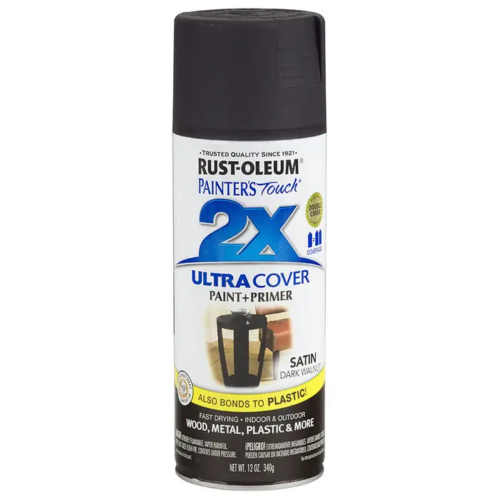 12 Oz Rust Oleum Brands 257462 Dark Walnut Ultra Cover 2X Enamel Spray   020066202460 