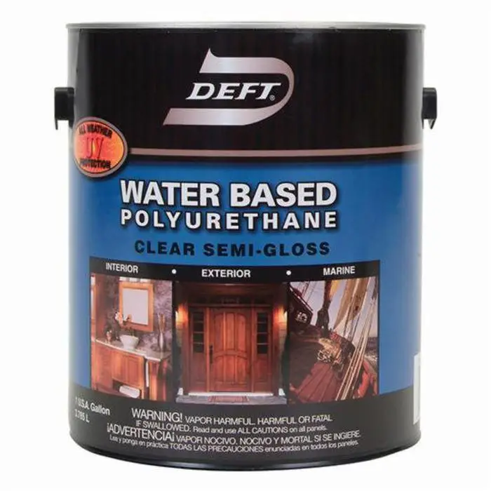 1 Gal Deft Dft258 Clear Water Based Polyurethane Water Based