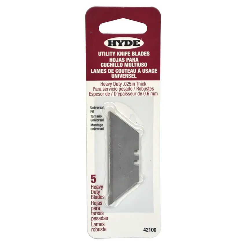 Hyde Tools 42100 Hyde Heavy Duty Utility Knife Blade, 5-Pack | Tools ...