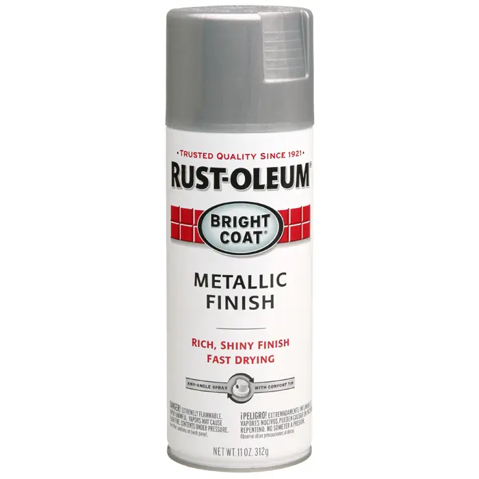 11 Oz Rust-Oleum Brands 7715830 Aluminum Stops Rust Bright Coat Spray ...