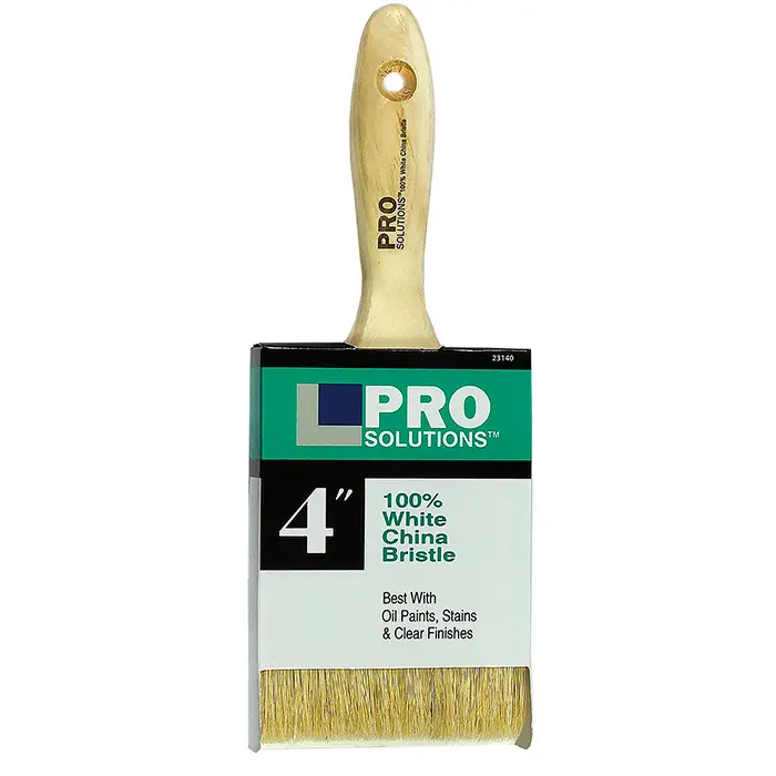 72‐Pack of 4” Pro Solutions 23140 White China Bristle Paint Brush ...