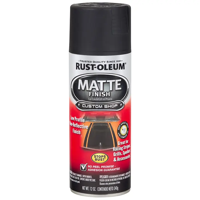 12 Oz Rust-oleum Brands 263422 Black Automotive Matte Finish 