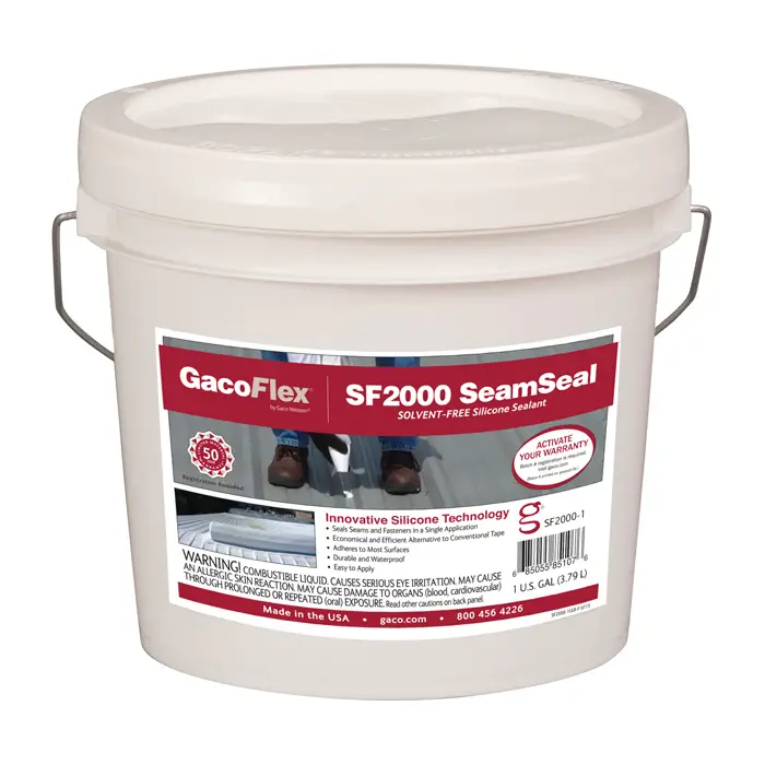 1 Gal Gaco SF2000 White GacoFlex Seamseal Solvent-Free Silicone ...