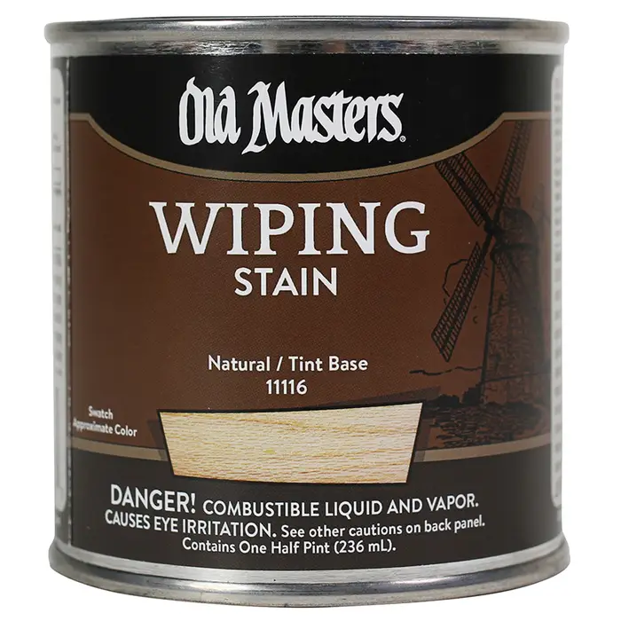 6-Pack of 1/2 Pt Old Masters 11116 Natural Tint Base Old Masters Oil-Based  Wiping Stain | Interior Wood Finishes, Conditioners & Stains, Interior Wood 