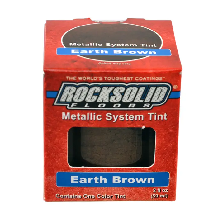 3 Oz Rust Oleum Brands 60072 Earth Brown Rock Solid Metallic System Interior Floor Coating