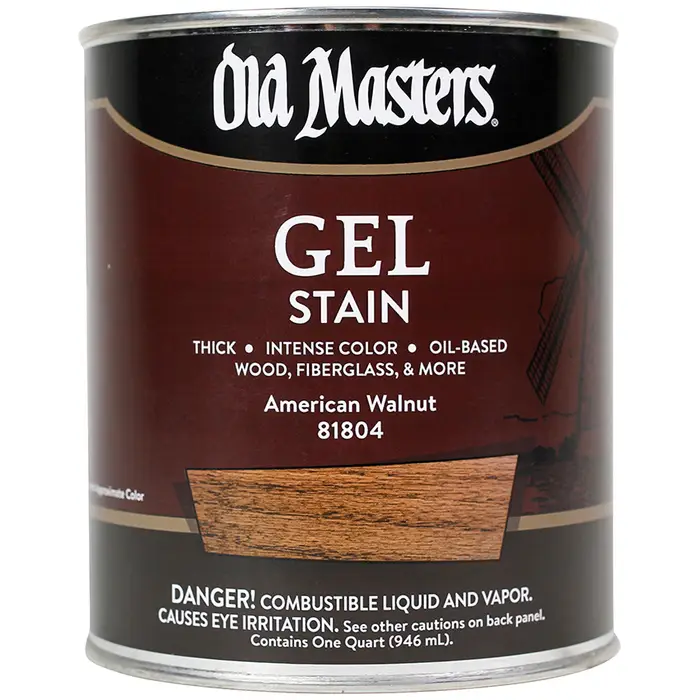 1 Qt Old Masters 81804 American Walnut Oil-Based Gel Stain | Interior ...