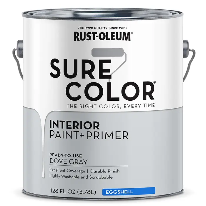 Rust Oleum Painters Touch Latex Interior/Exterior Primer, Gray - 1 qt bucket